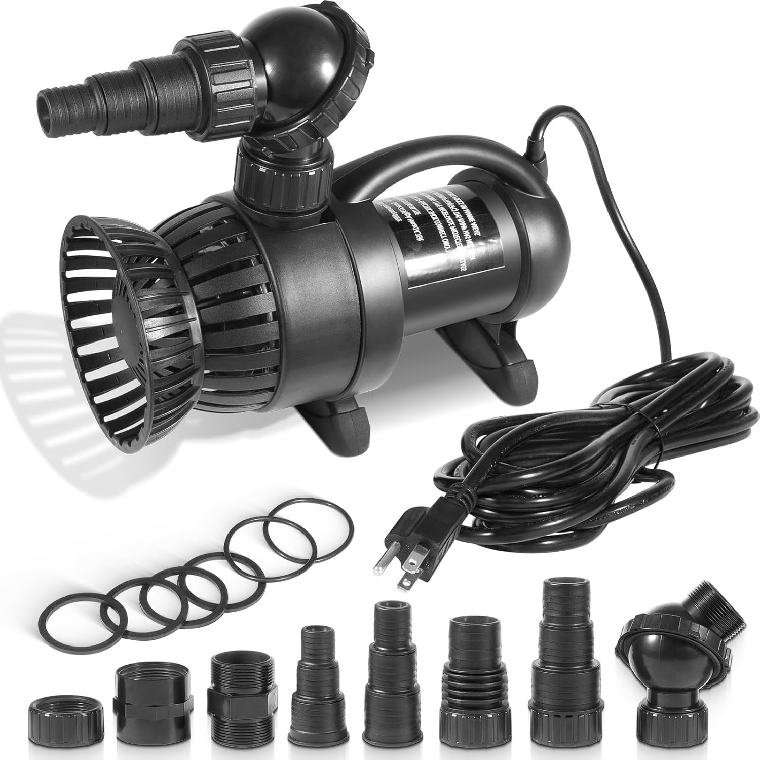 91018 3000 GPH Submersible Pond Pump For Ponds, Pondless Waterfalls and Skimmer Filters, 15FT Head Height, 20 FT Power Cord
