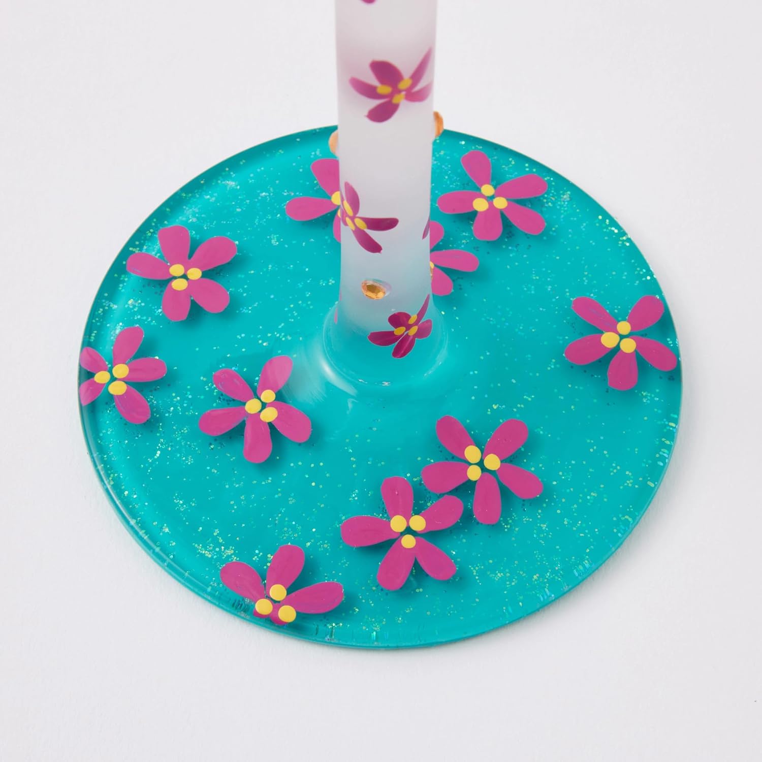 Enesco Lolita Dance of the Dragonflies Hand-Painted Artisan Wine Glass, 15 Ounce, Multicolor - Image 6