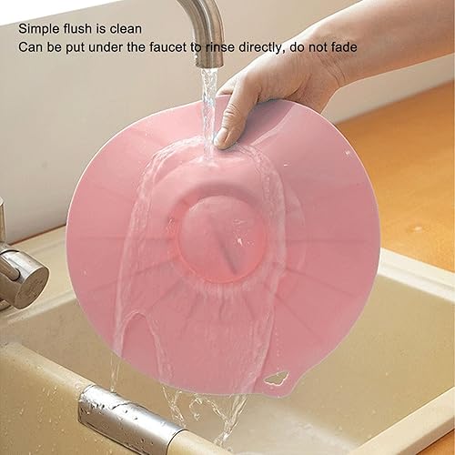 Miniatura 4 de Juego de tapas de silicona resistentes al calor, reutilizable, cubierta de salpicaduras de microondas, tapa de succión de alimentos para cuencos,