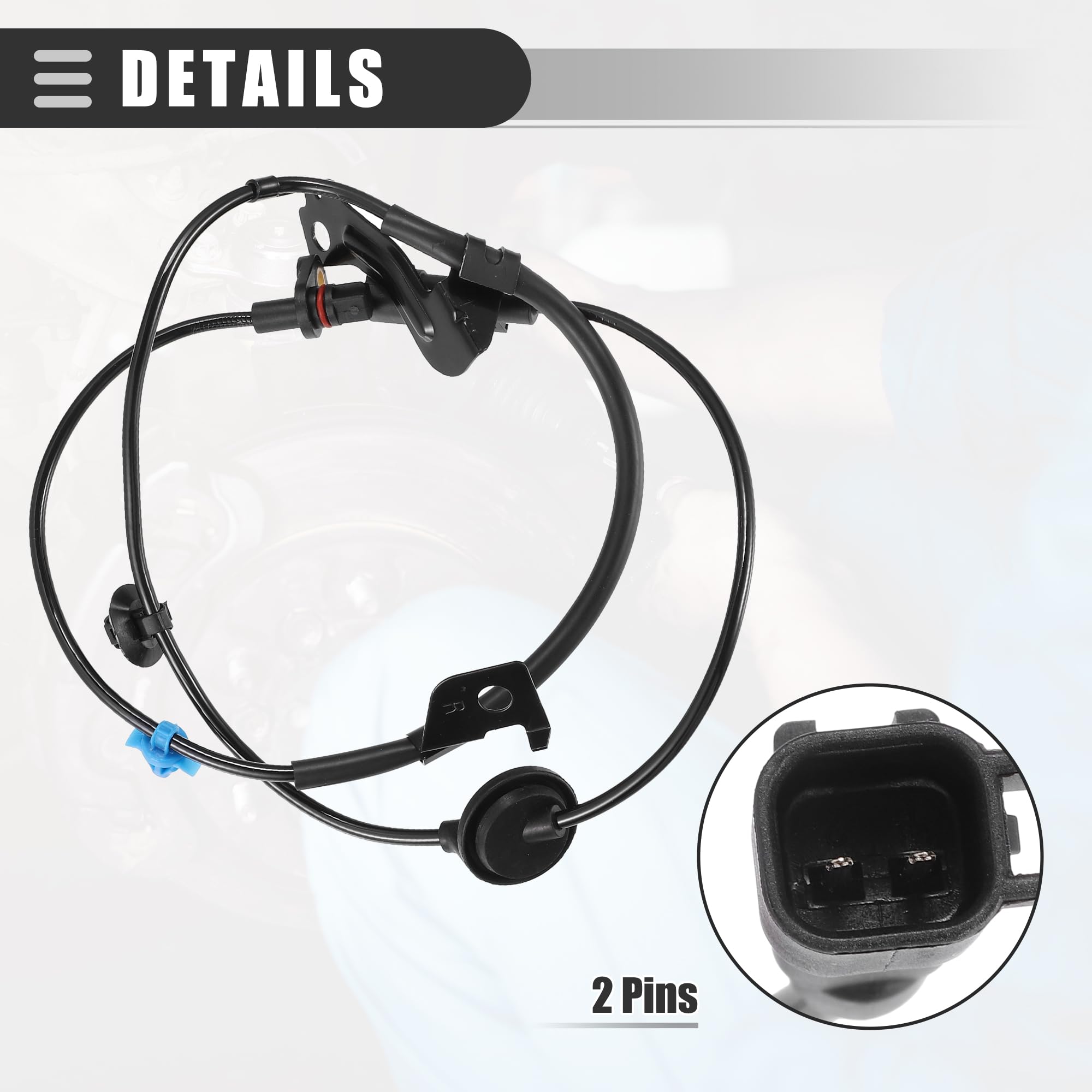 QUARKZMAN ABS Ruota Sensore velocità, per Mitsubishi Lancer Outlander, 2pz