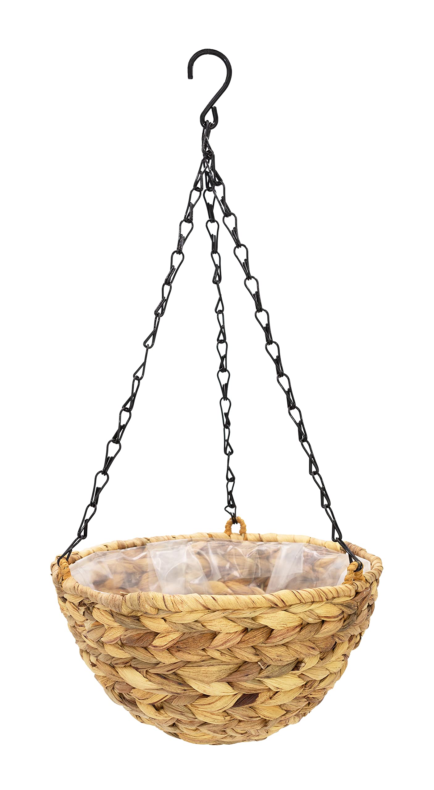 3 x Pflanzenampel mit Kette Wasserhyazinthe Blumenampel Hängeschale 3er Set - D=20, 25 und 30 cm