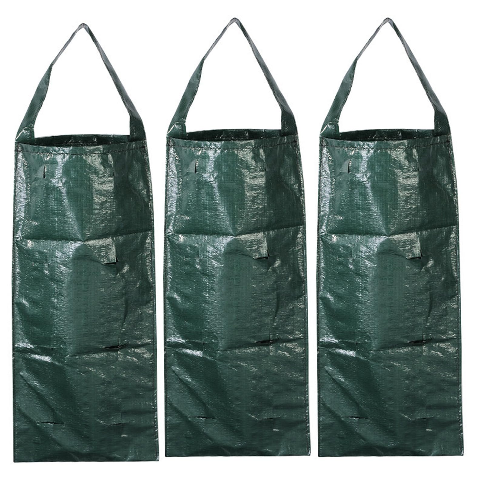 Hredyqw 3Pcs Planting Bag Water Resistant Planting Bag Vertical Gardening Hanging Grow Bags for Down Tomatoes Balcony Plant