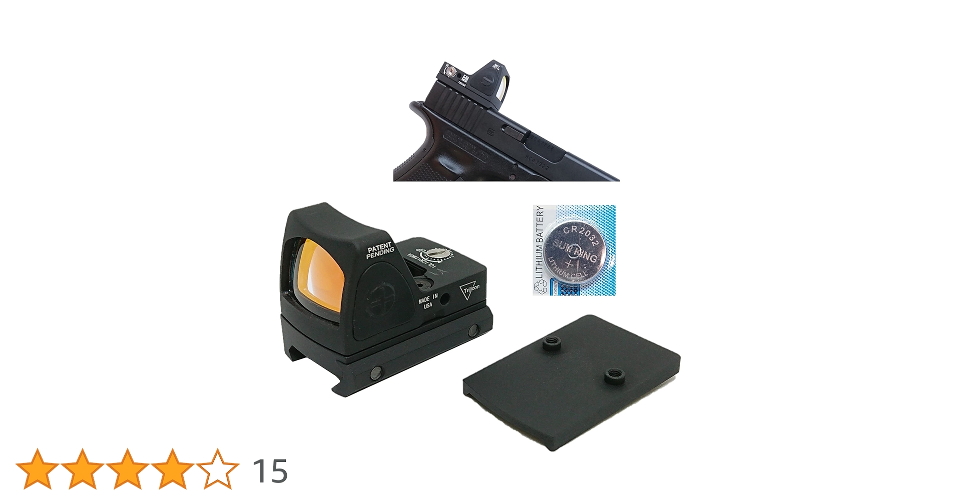 レプリカ　RMRタイプ オープンダットサイト ドットサイト ブラック SOTAC GEAR RMR タイプドットサイト Black ダットサイト