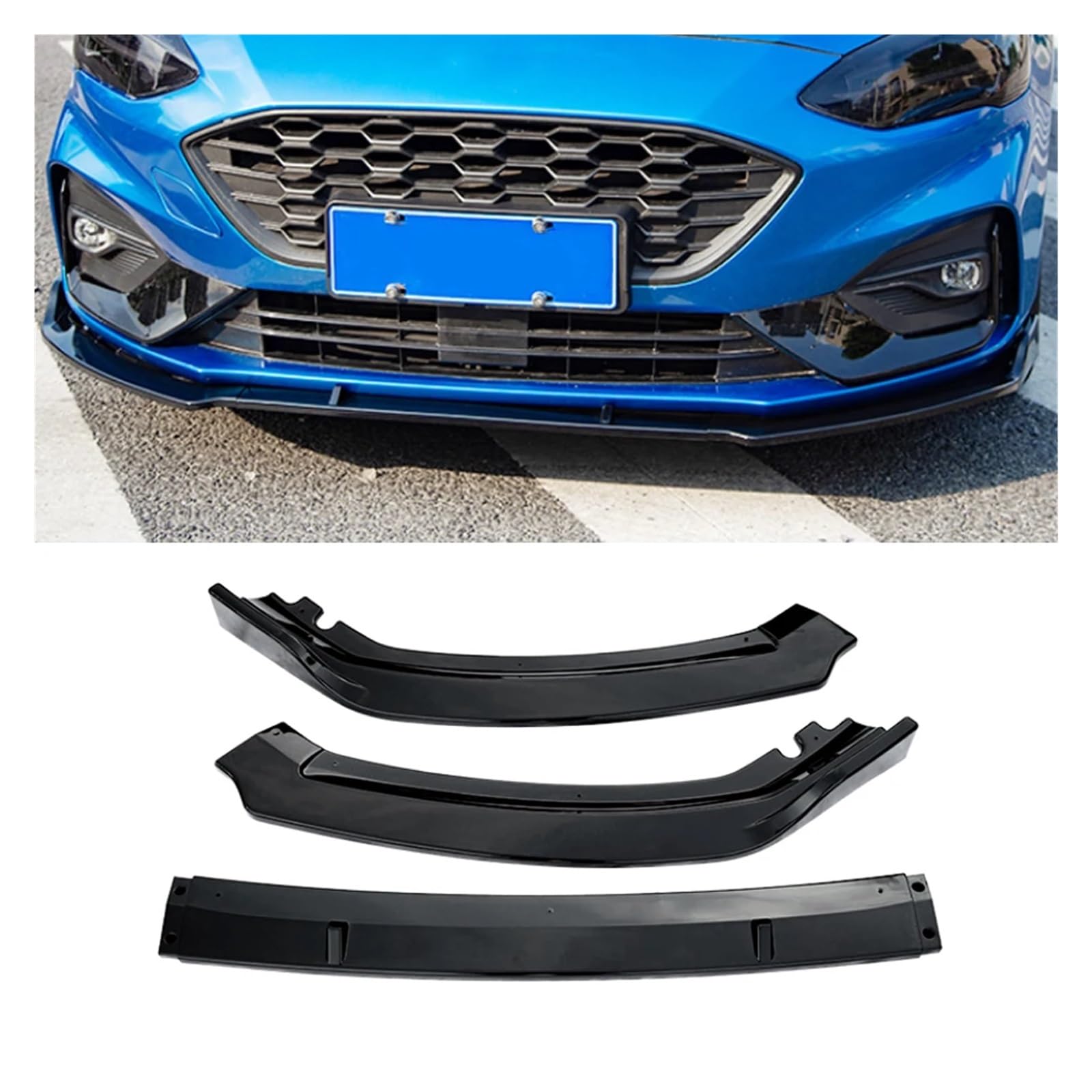 Listwa Spoilera Zderzaka Pasuje do Ford Focus MK4 Skirt 2018-2023