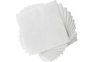 White Beverage Napkins for Cleaner Gatherings