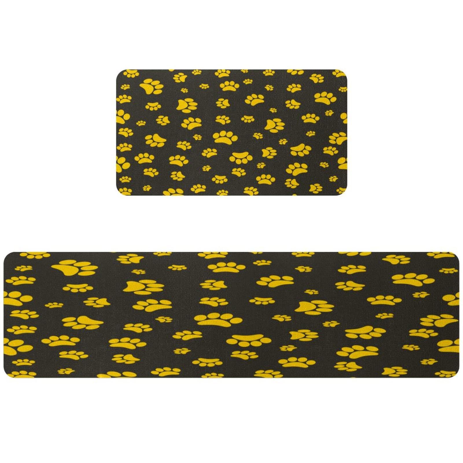 Tapis de cuisine lavables fini les glissades grâce au lot de 2 tapis pattes