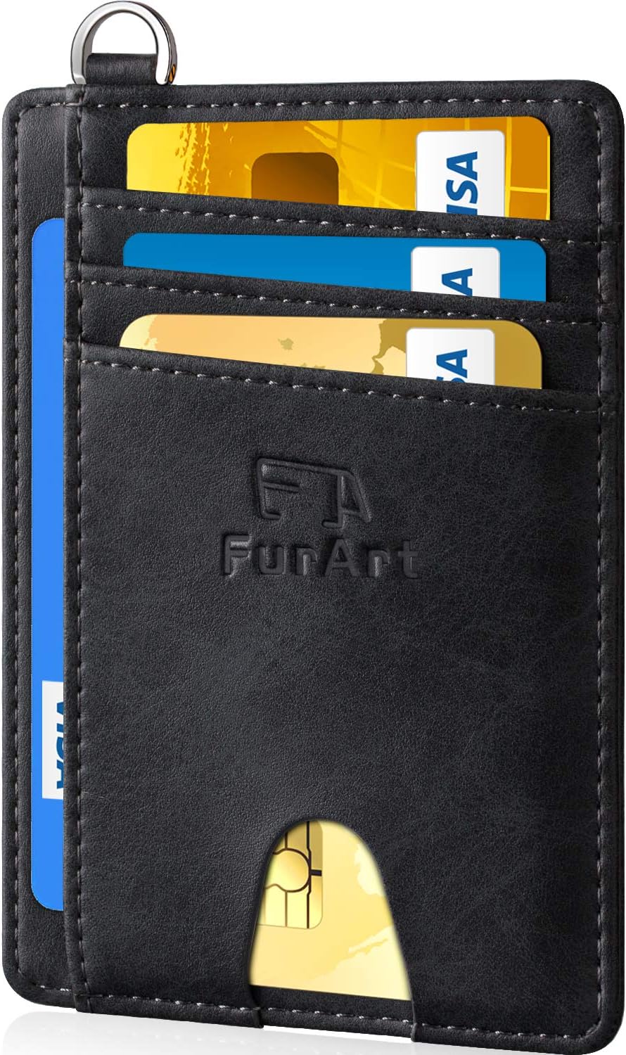 FurArt Slim Minimalist Wallet,Credit Card Holder,Front Pocket Wallets