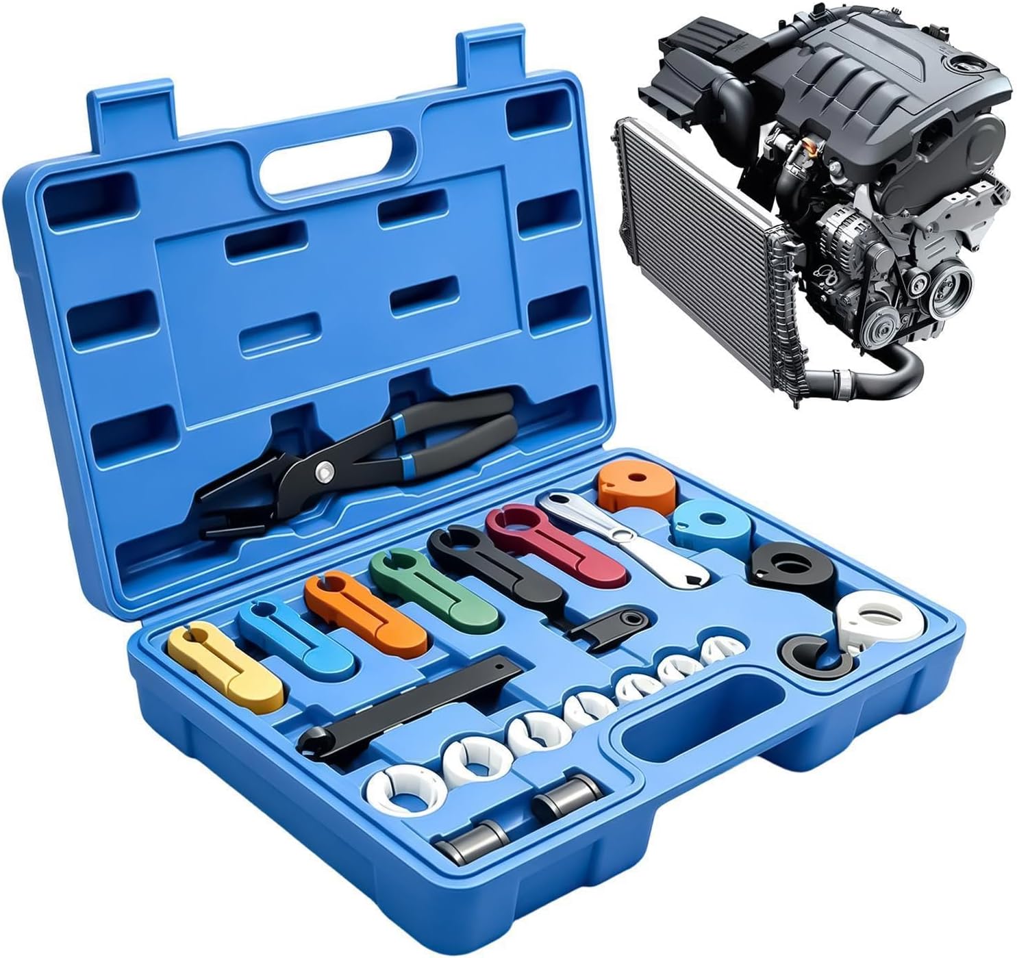 Oil Line Removal Tool 24 Piece Universal Quick Release Portable