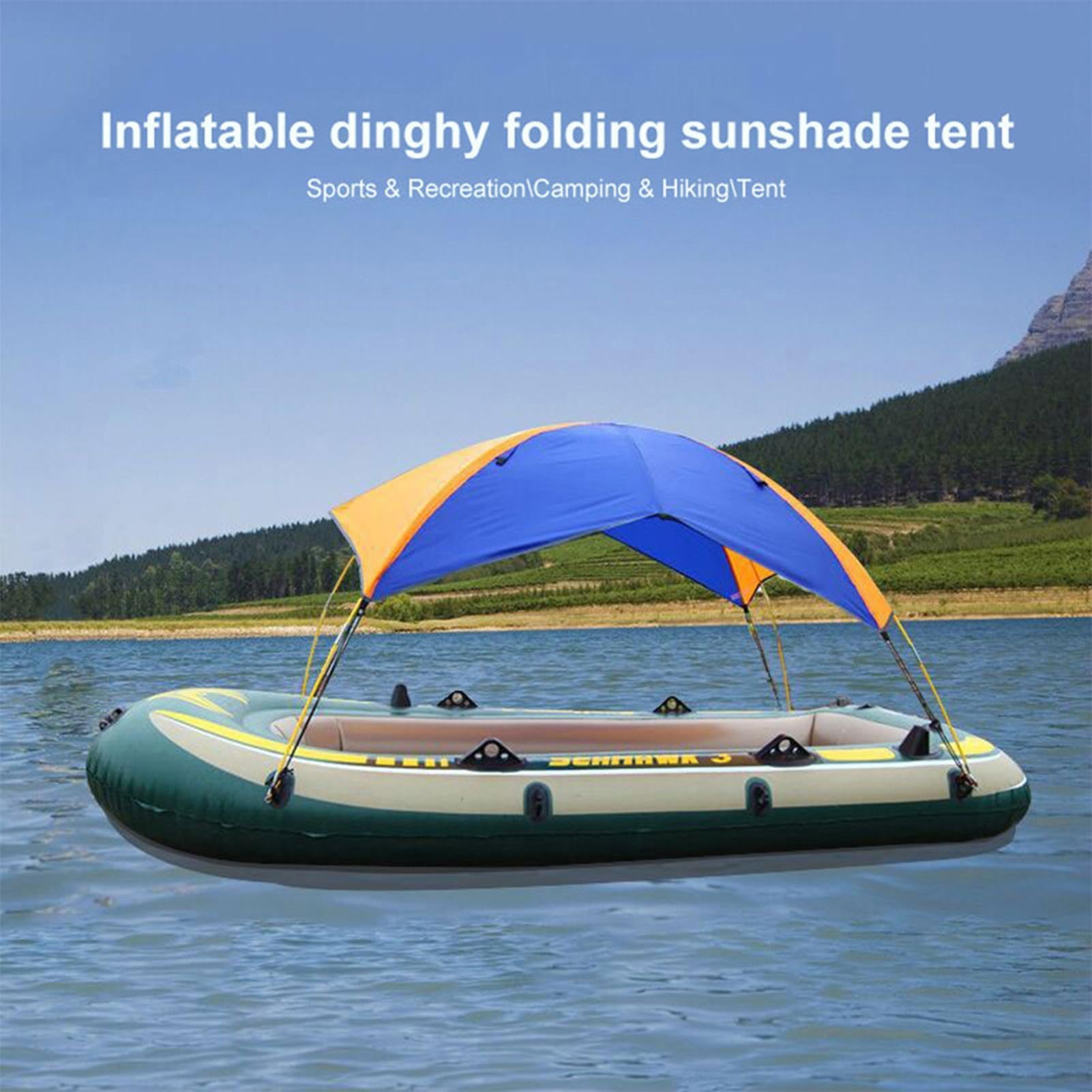 Tendalino Parasole Pieghevole Multiuso Per Barca, Pieghevole Per Gommone | per gommone, canoa, vela, copertura per tenda per gommone con custodia, facile da installare e portatile