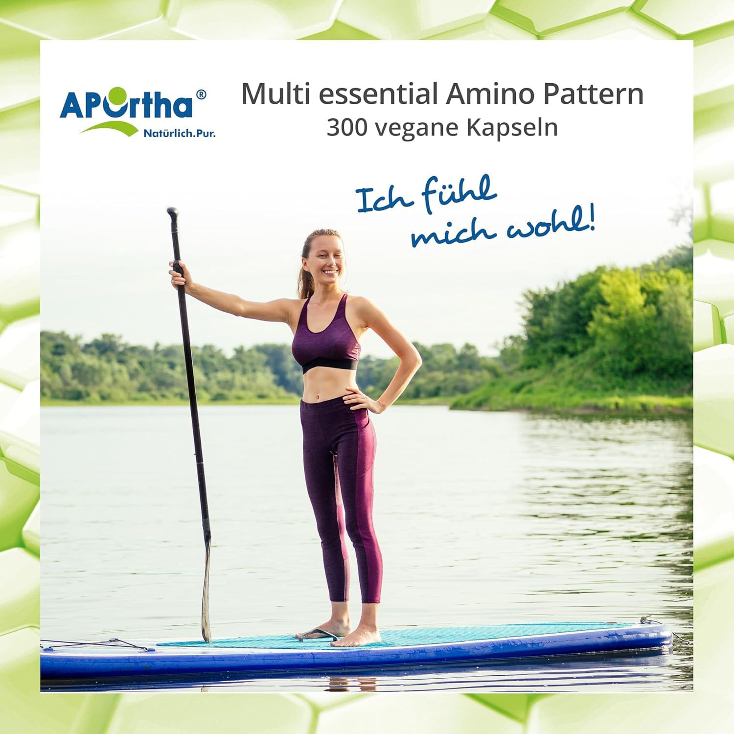 APOrtha® Multi Essential Amino Pattern – 300 Kapseln mit 8 essentiellen Aminosäuren nach Prof. Dr. Lucà-Moretti, ausgewogenes Aminosäuren-Profil, EAA Kapseln, vegan, ohne Zusätze