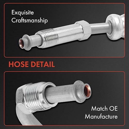 Miniatura 5 de A-Premium Conjunto de manguera de presión de manguera de dirección asistida compatible con Chevrolet Corvette 1997-2004, 5.7L, bomba a rack,