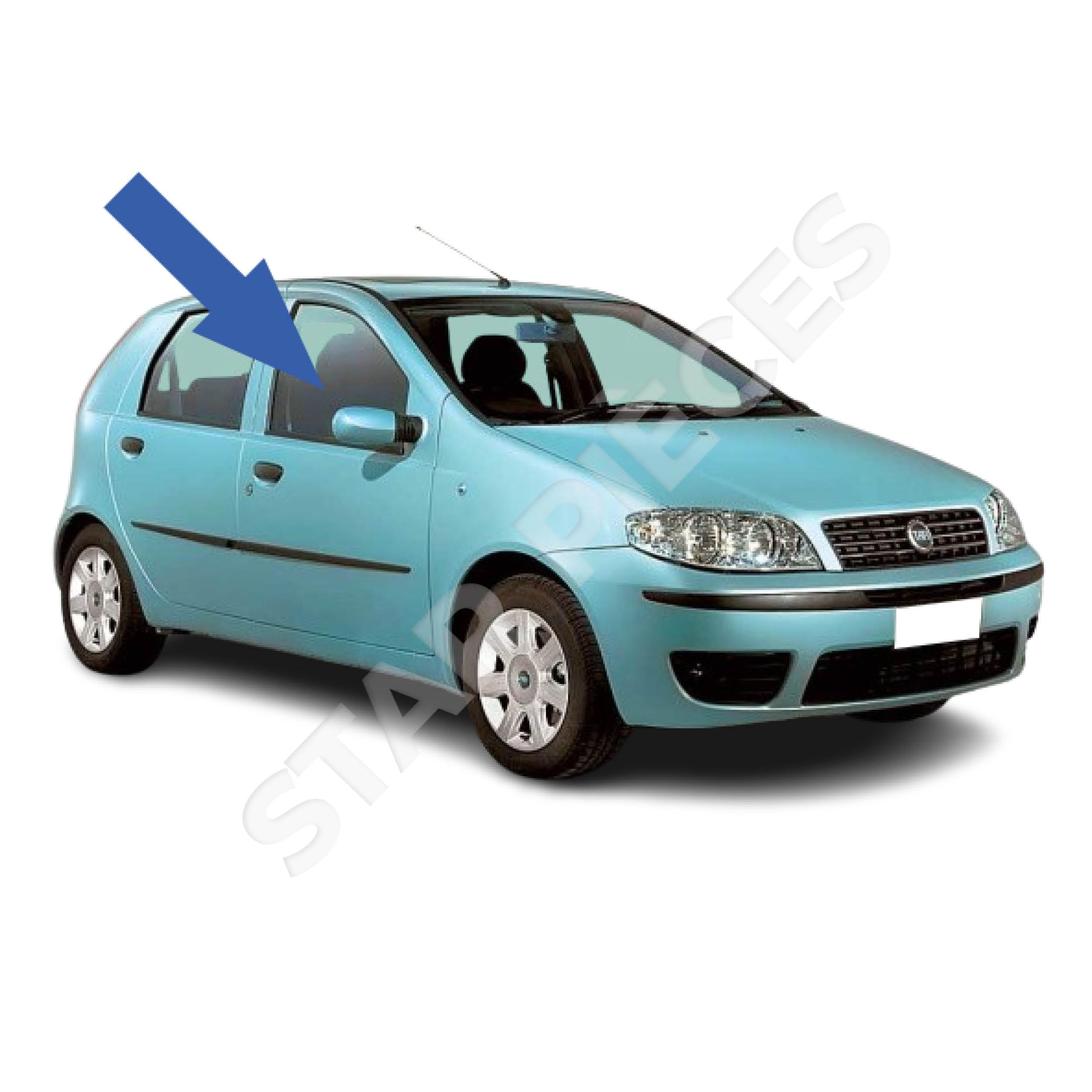 STARKIT PERFORMANCE Alzacristallo compatibile per Punto 2 (188) (1999-2010) CON MOTORINO. ALZAVETRO ANTERIORE DESTRO (passeggero) 46536311, 51764549