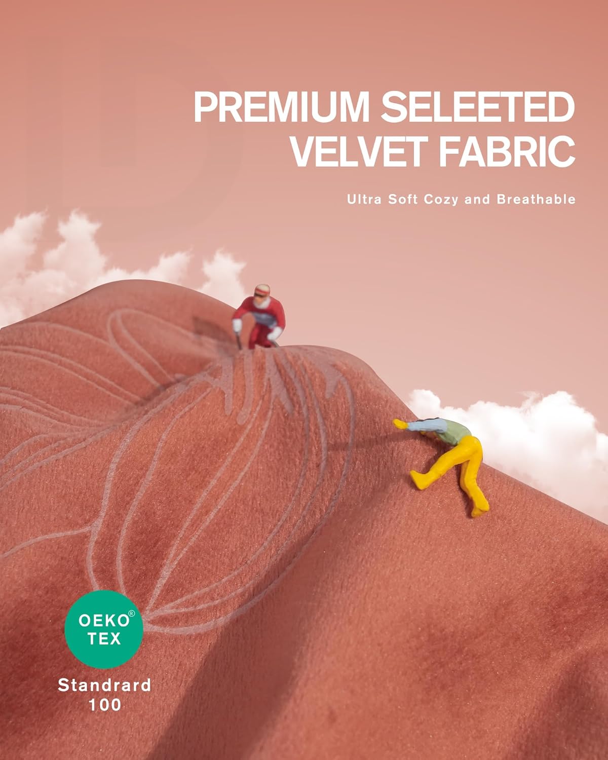 Comforter Set Queen Size, Floral Velvet Comforter with Soft Brushed Microfiber Reverse, All Season Cozy Velvet Bedding Sets, Fluffy Comforter Bed Set Matching 2 Pillowcase