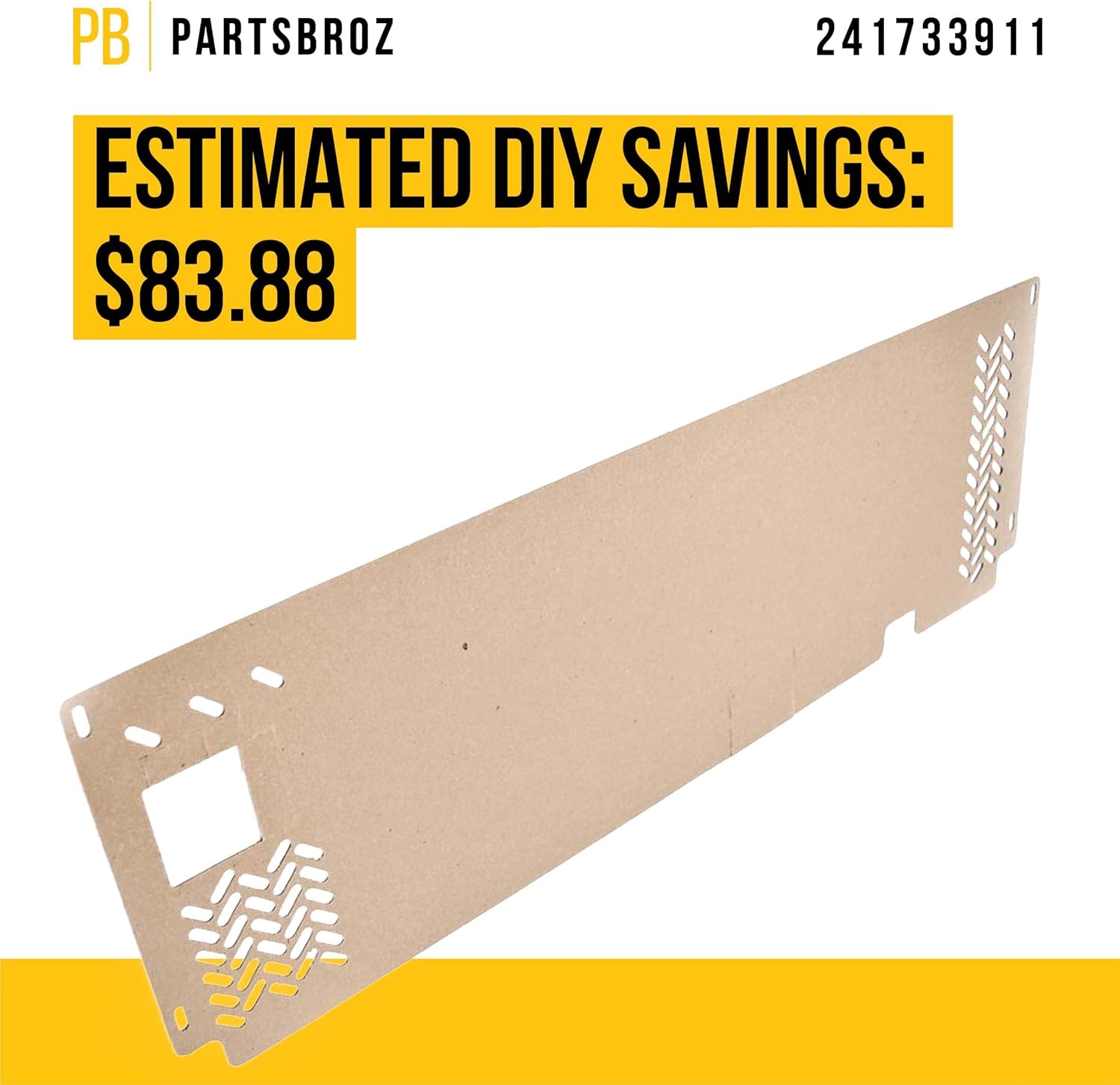PartsBroz 241733911 Access Cover - Compatible With Frigidaire Kenmore Crosley Westinghouse Refrigerator - Replaces AP5957309 241733907 240326115 241574607 3513386 PS10066147 Ultra Durable Replacement