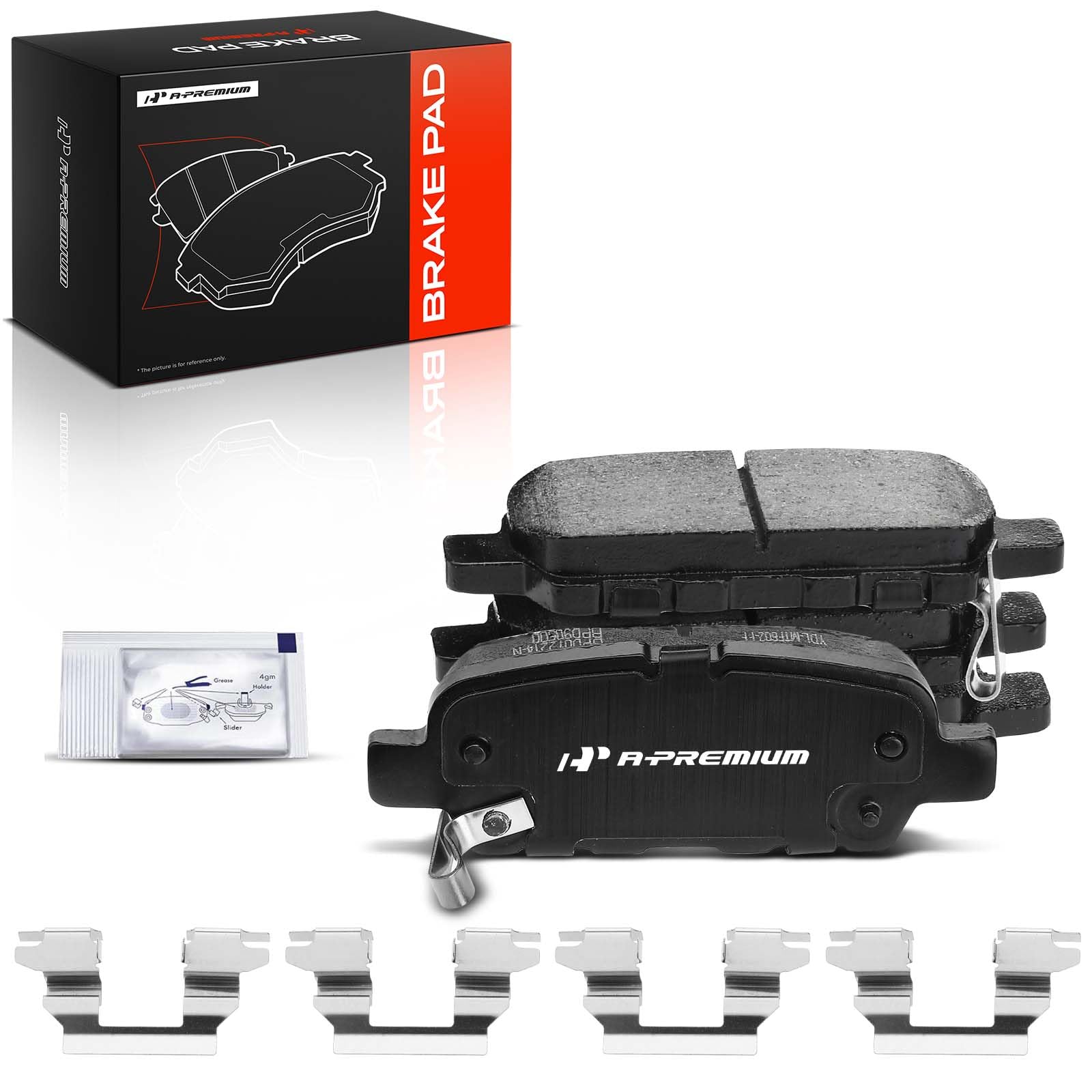 Amazon.com: A-Premium Rear Ceramic Brake Pads Set Compatible with