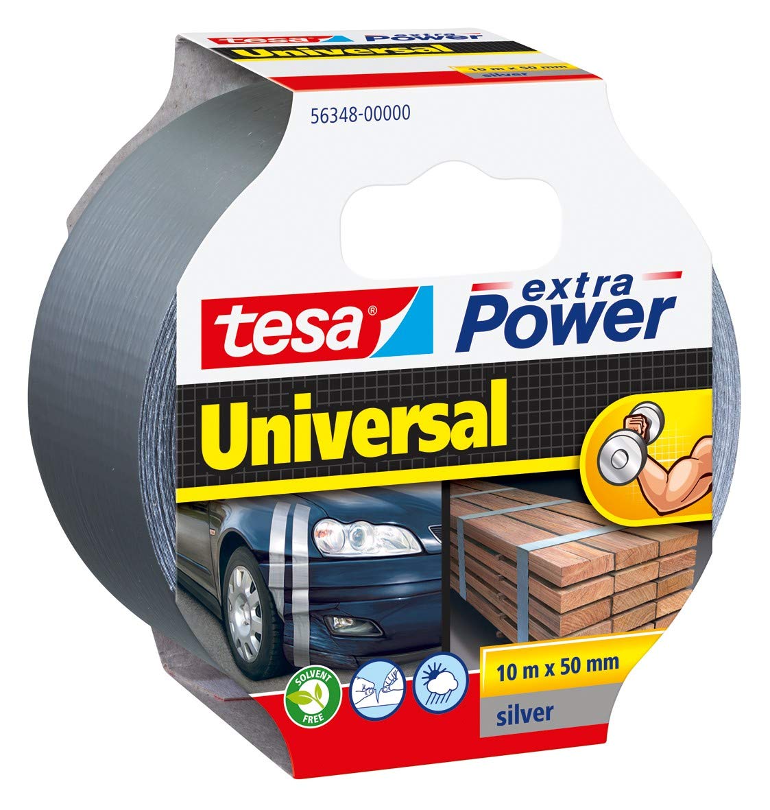 Tesa - Nastro Americano Extra Power mm 50x10Mt grigi Pezzi 6