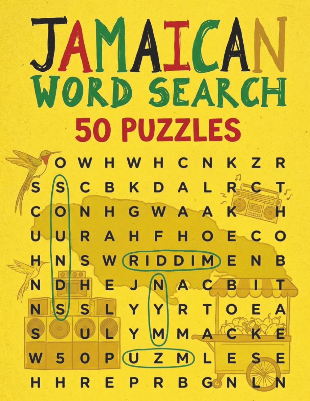 Jamaican Word Search: 50 Island-Inspired Puzzles with Solutions