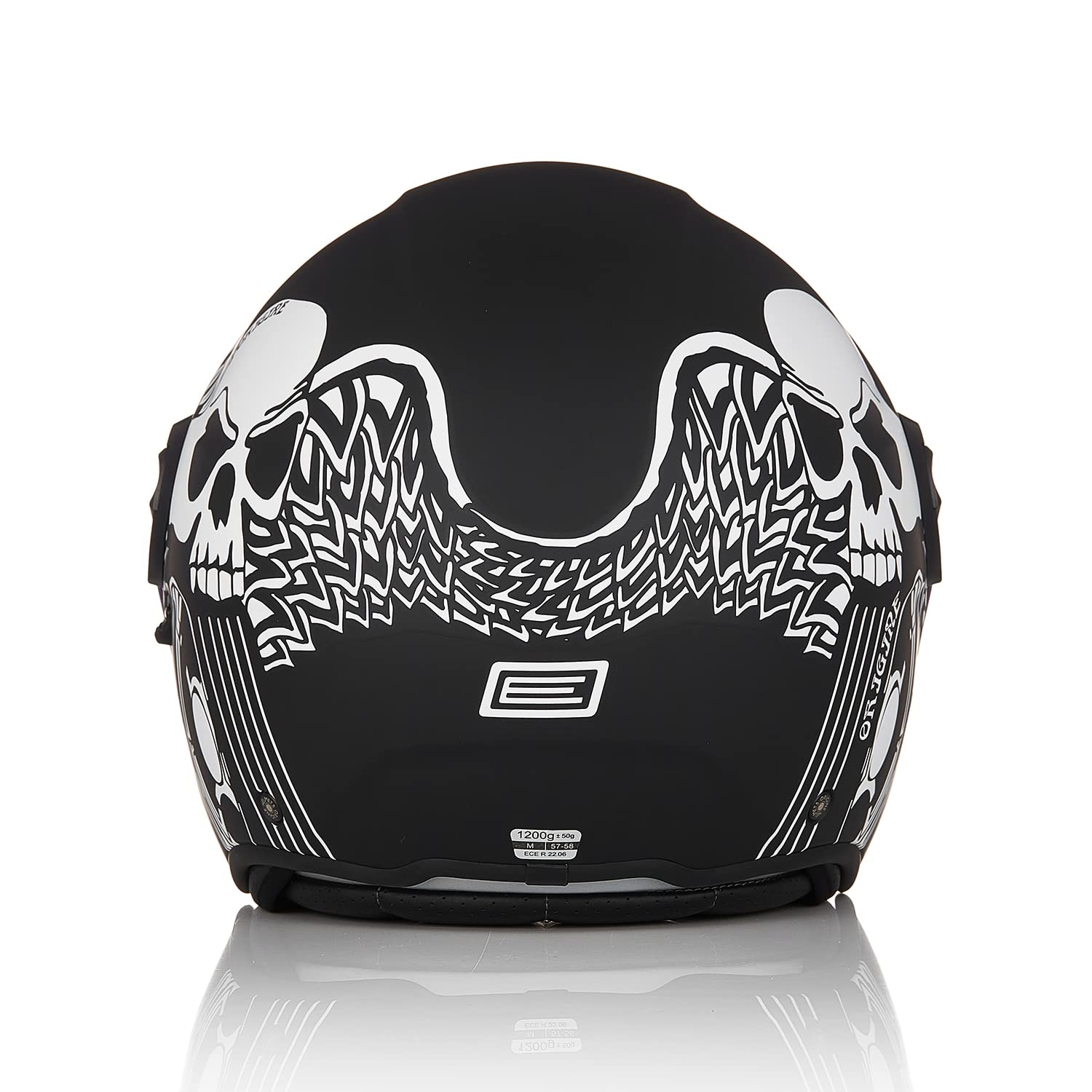 ORIGINE Casco Moto Jet Abierto con Doble Visera Homologado ECE 22-06 para Motocicleta, ATV, UTV y más en Amarillo Fluorescente, Negra Titanio o Verde Militar