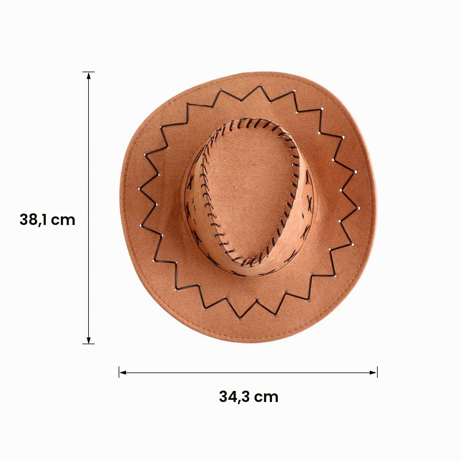 SATINIOR 6 Pezzi Cappello da Cowboy Occidentale con Bandanna, Abito Costume Festa Favorito