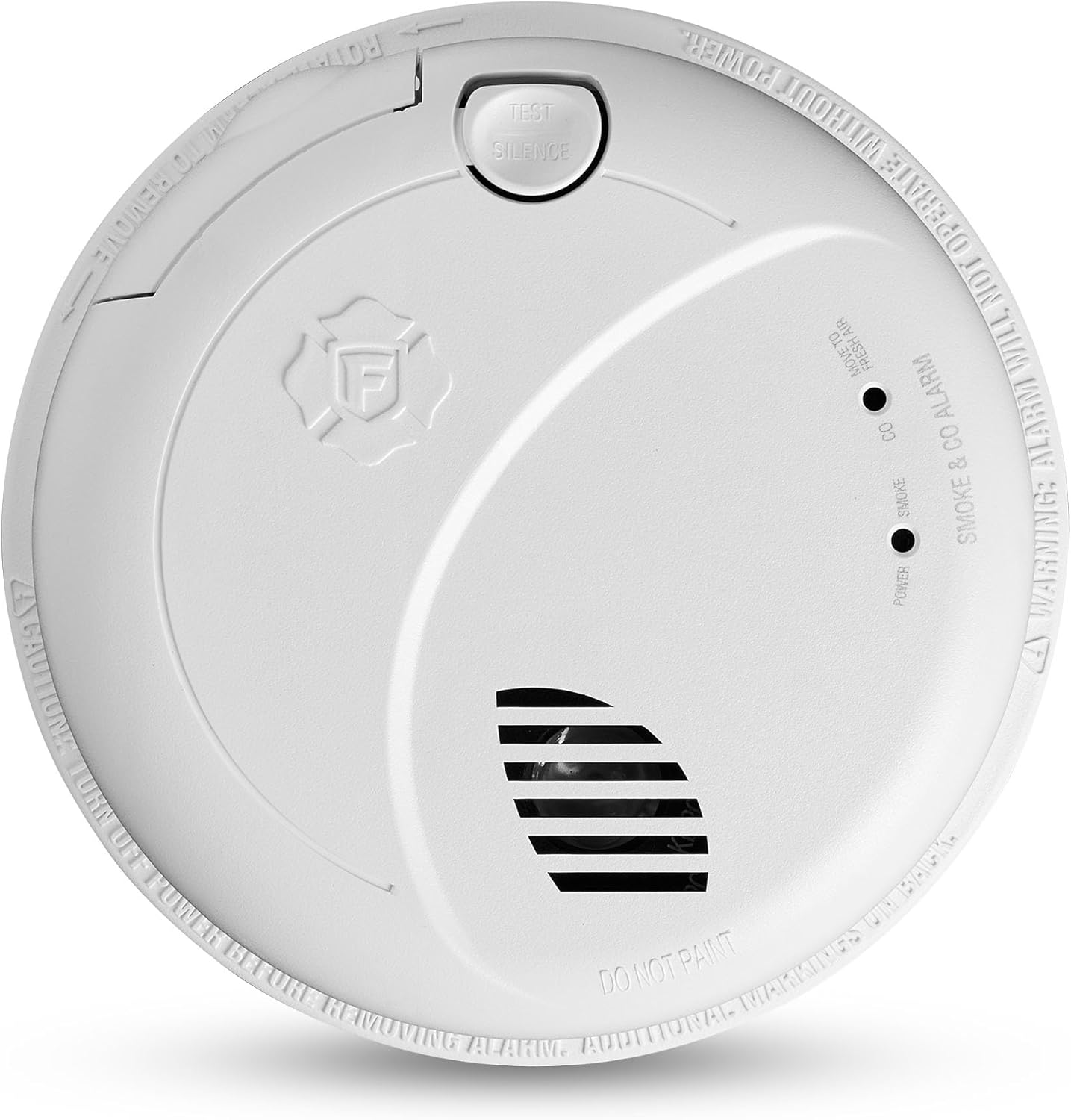 First Alert Combination Smoke & Carbon Monoxide Alarm, Interconnect Hardwire Detector with Battery Backup and Voice & Location Alerts, SMCO100V-AC, 1-Pack 1-Pack Precision Detection