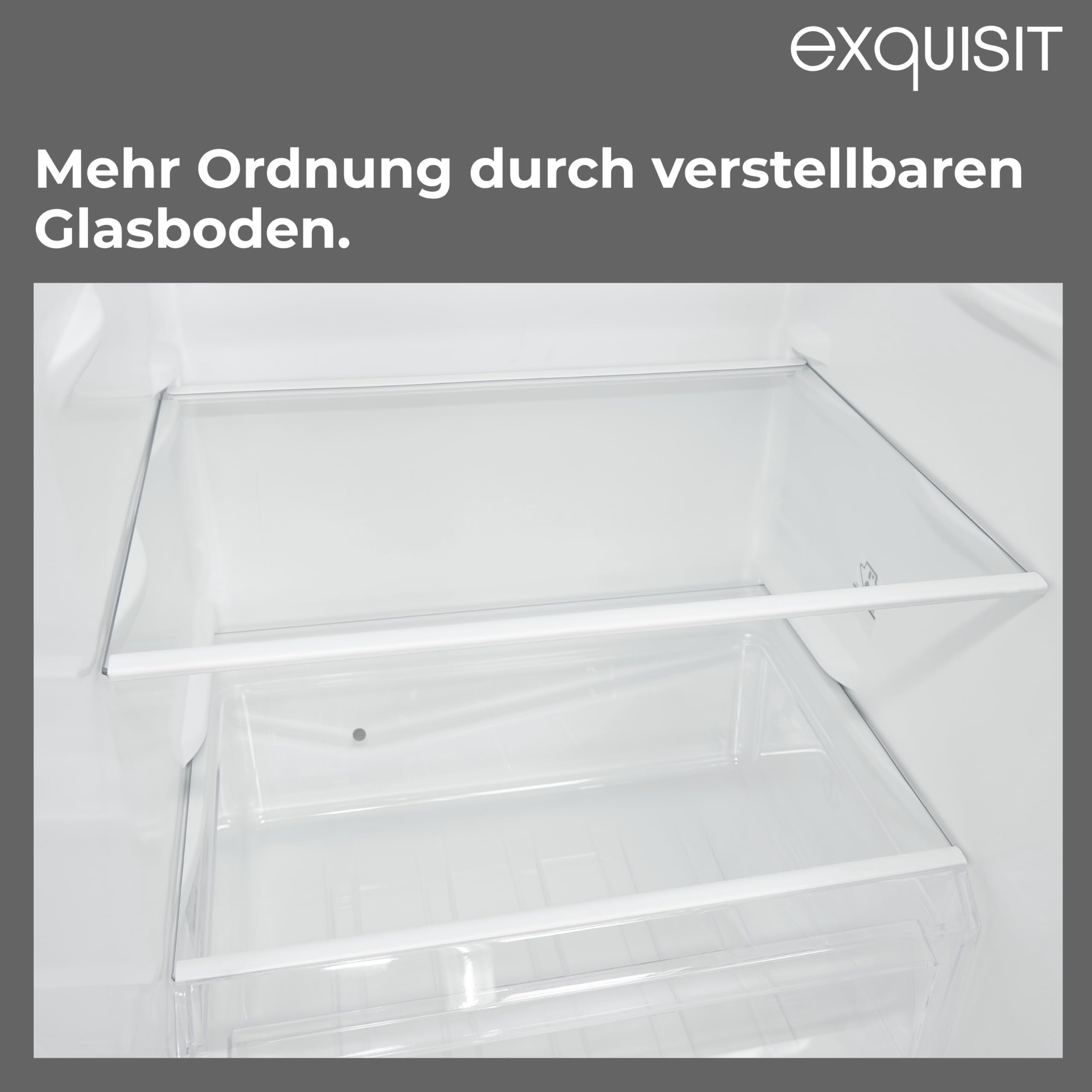 Exquisit frigorifero e congelatore KGC5232-60-E-040E bianco | capacità utile 173 l | funzione allarme | congelamento a 4 stelle | larghezza 50 cm
