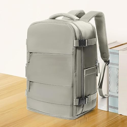 Miniatura 98 de coowoz Mochila de viaje grande para mujeres y hombres,Mochila de transporte,Mochila de senderismo impermeable para deportes al aire libre, Azul, 45