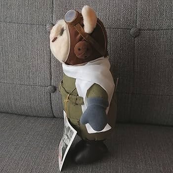 Amazon.co.jp: 紅の豚 ポルコロッソ M ぬいぐるみマルコ ジブリ