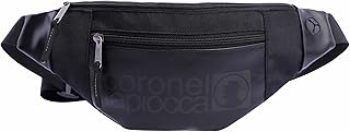 Riñoneras Hombre - Riñonera Hombre Casual y Multifuncional - Riñonera para Viaje, Trabajo con Gran Capacidad 1 Compartimento y 3 Bolsillos, Negro