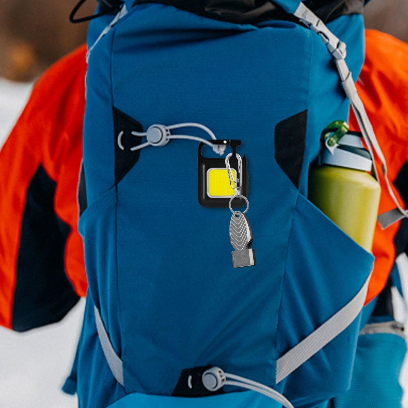 Sifflet de sport, sifflet de plein air | Survival Titanium sifflets 120 décibels pour survie, sauvetage de la vie, randonnée, camping et entraînement d'animaux domestiques