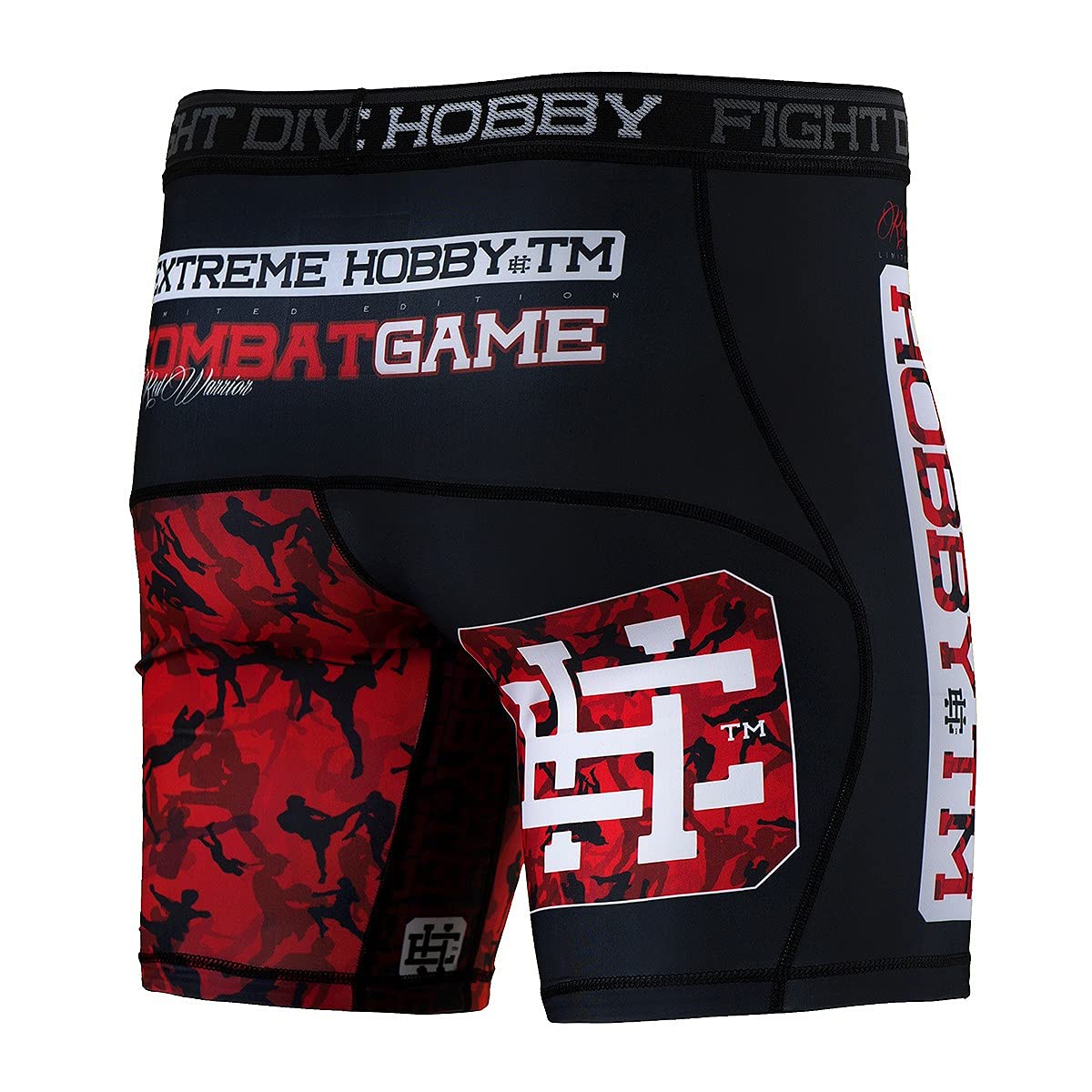 Vale Tudo krótkie spodnie RED Warrior, spodenki kompresyjne, męskie legginsy do biegania i treningu, majtki szybkoschnące, oddychające, bielizna sportowa