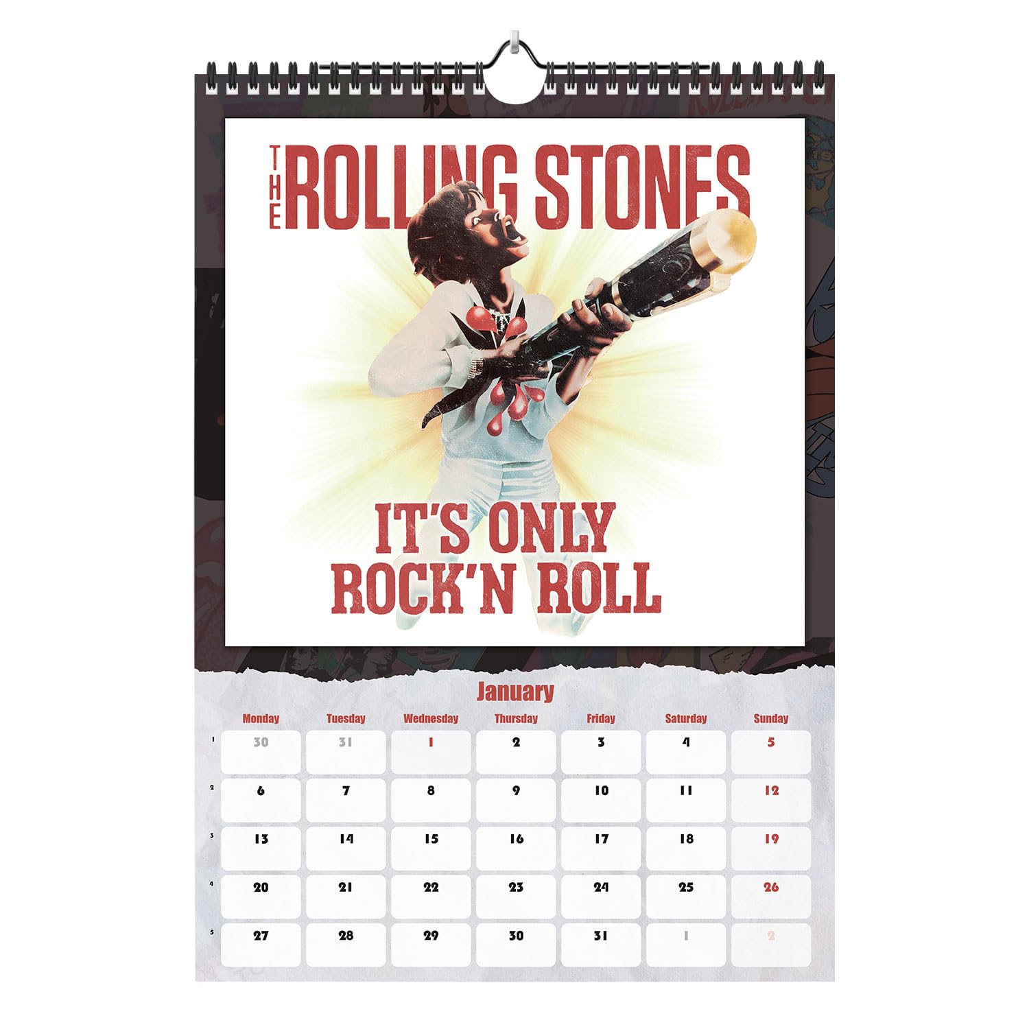 Grupo Erik Wall Calendar 2025 - The Rolling Stones, Multicolour - Image 3