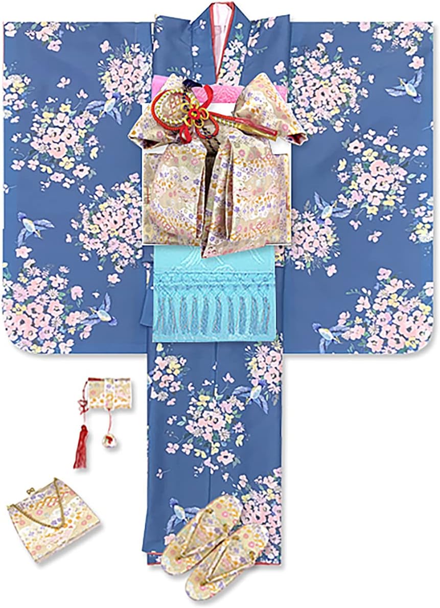 七五三に☆正絹総絞りに花車刺繍 七歳着物セット 7歳 正絹 専用です