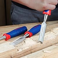 Vista 8 de WORKPRO W043007 Cincel para madera, hoja ancha de 1 pulgada, construcción de acero al cromo-vanadio (paquete individual)