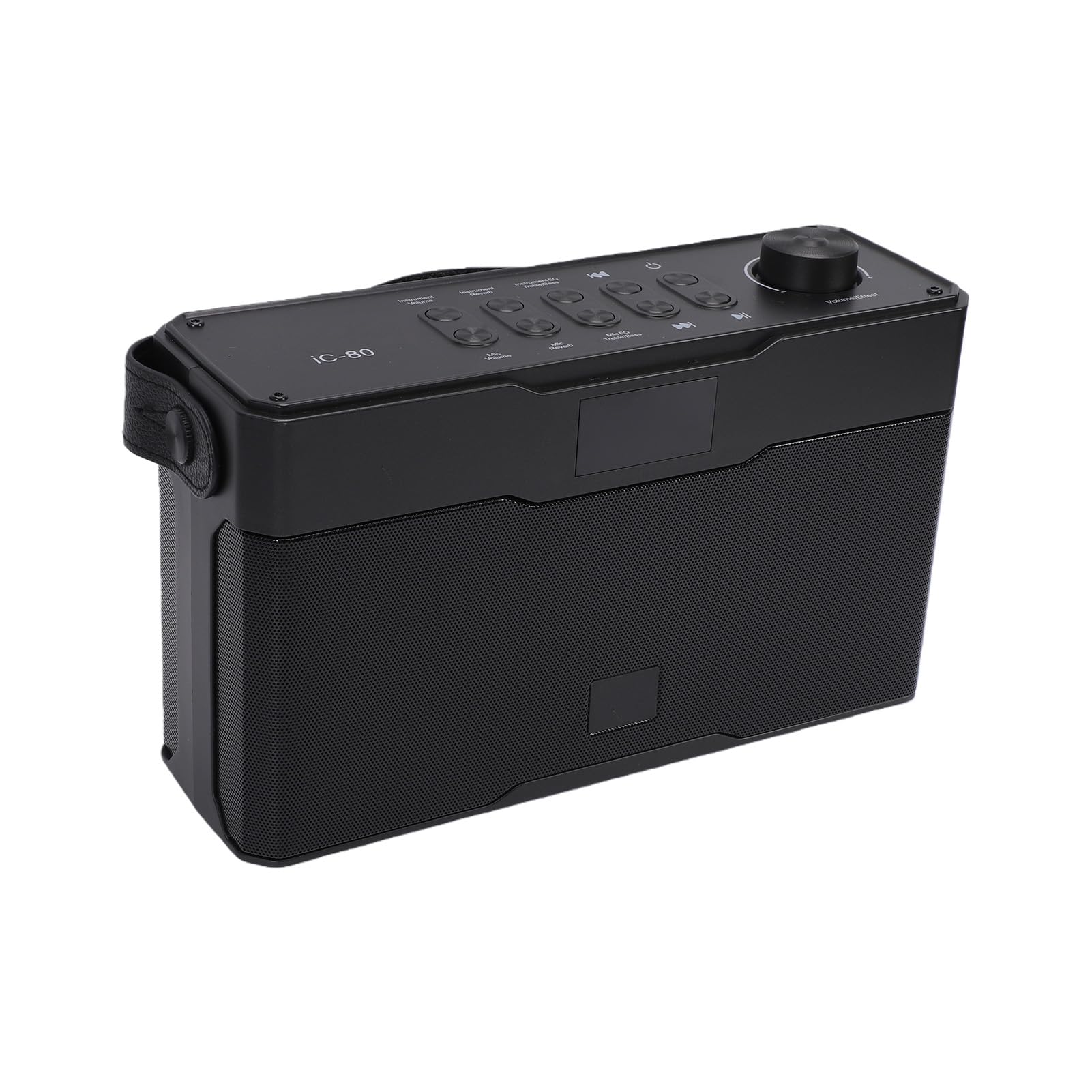 lyrlody Amplificatore per Chitarra Bluetooth Portatile, Amplificatore per Chitarra in Plastica da 60 W con BT 5.3, Doppi Woofer, Radiatori Passivi, Ricaricabile 5000 MAh per Canto, Spettacoli di