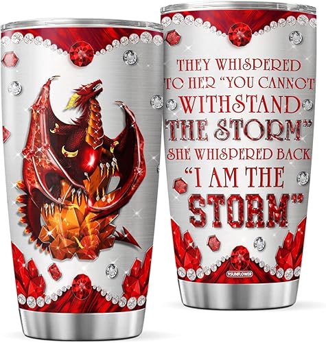 Vaso de café de dragón de viaje con tapa, regalos de cumpleaños para mujeres, mamá, adolescentes, amigos, día de la madre, taza aislada de doble