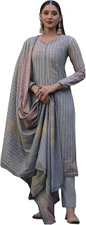 DRAVINAM Trends Women's Unstitched Pure Cambric Cotton Embroidered Salwar Suit Dress Material with Pure Mal Mal Cotton Dig... Price In India