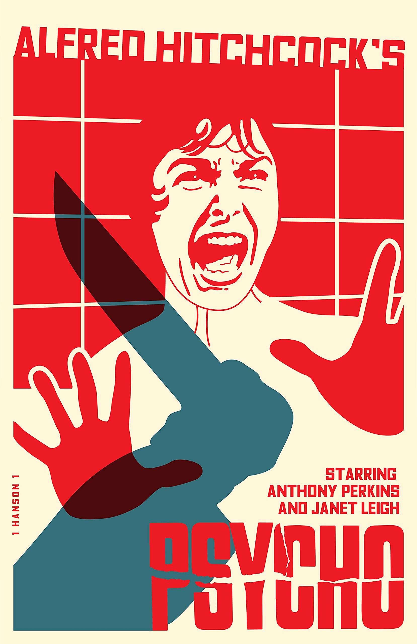 Tallenge - Psycho - Janet Leigh - Alfred Hitchcock Classic Horror Suspense Movie - Hollywood Suspense Movie Art Poster - Small Poster(Paper,12x17 inches, MultiColour)