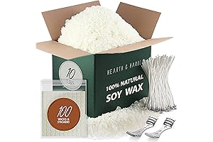 Hearth & Harbor Premium Soy Wax Flakes for Candle Making (10 lb...