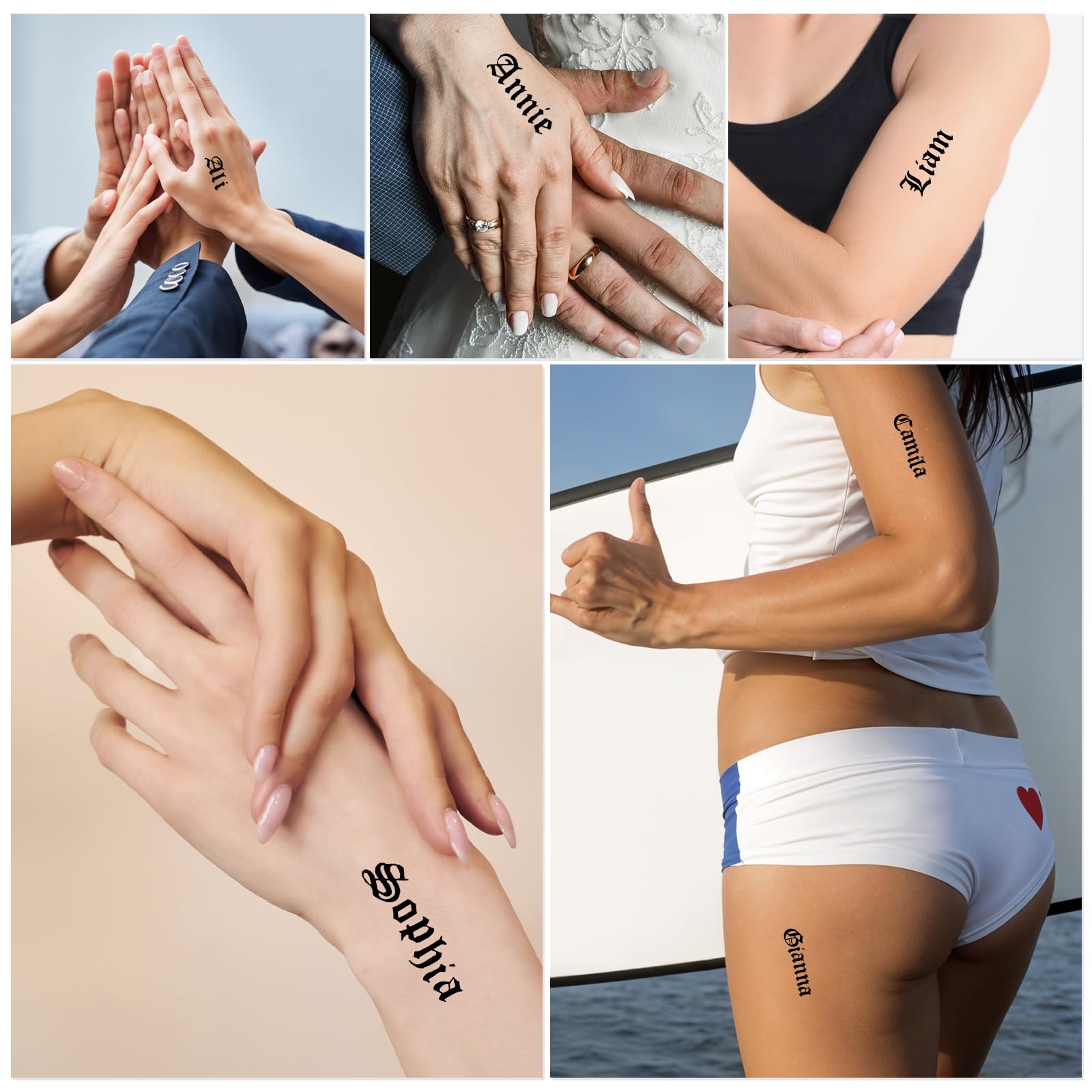 HJZHII 10 Sheet Gothic Temporary Tattoos - Image 4
