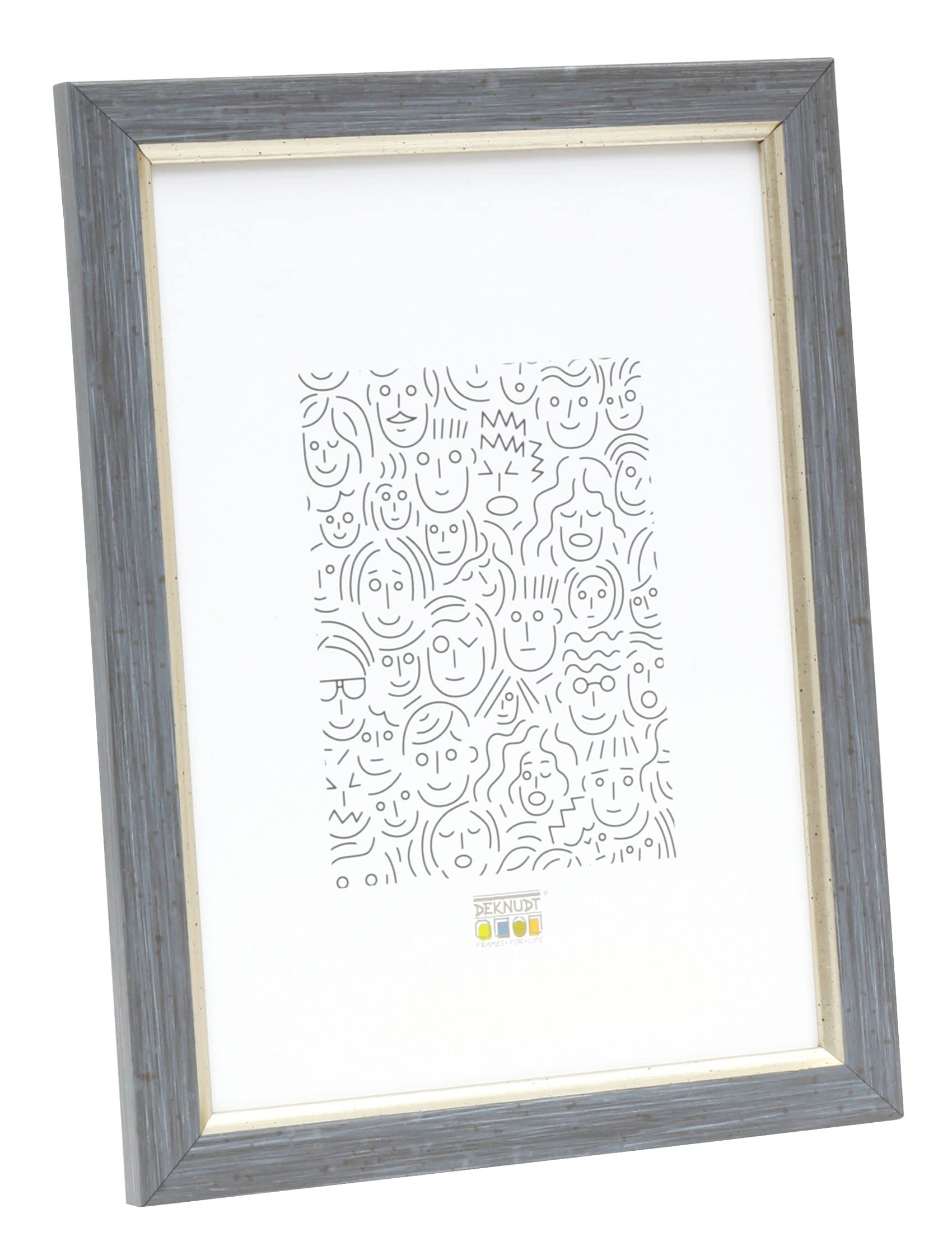 Deknudt Resin Photo Frames, Grey, 18 x 24 cm