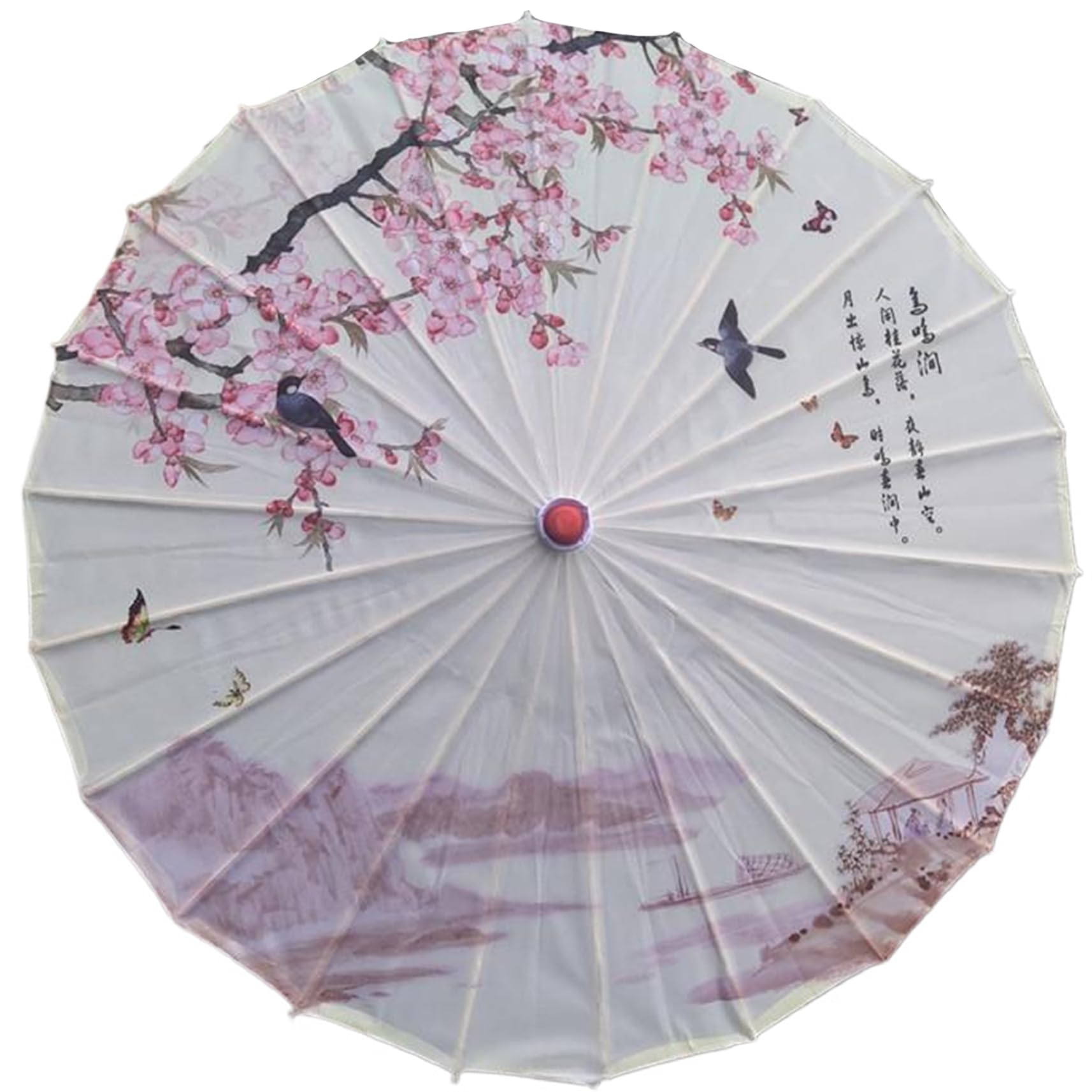 Takingup Style1 Chinese Parasol Umbrella Classical Rainproof Multi-Color Paper Bamboo Painted Oiled Paper For Cosplay Photo Shoots Stage, Chinese Umbrella