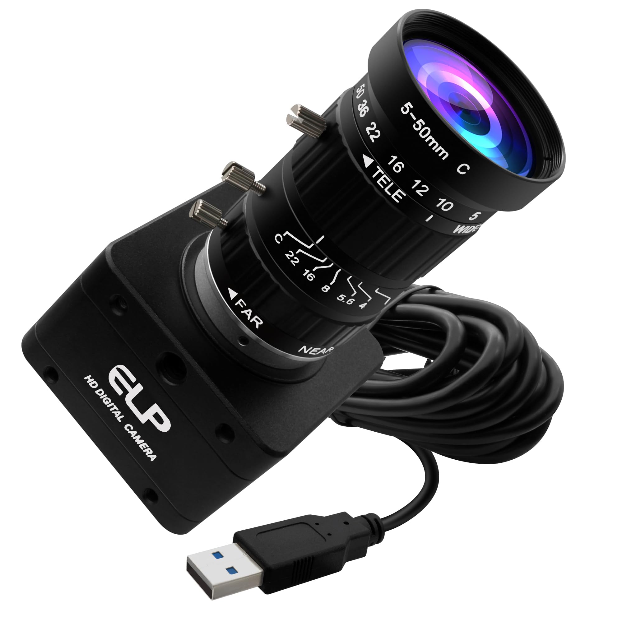 Amazon.com: ELP Ultra HD 20MP Varifocal USB 3.0 Camera for