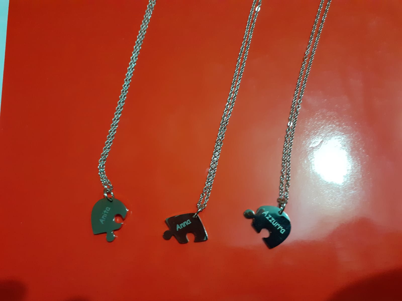 eeDIY Collana con Ciondolo A Fora di Puzzle Personalizzato con Noe