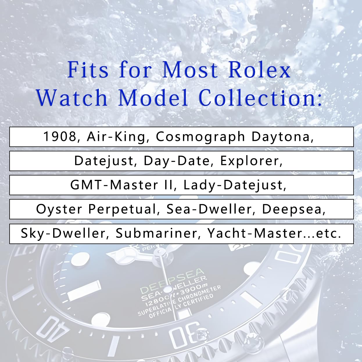 Bracelet de rechange personnalisé pour Rolex Submariner Daytona GMT II Explorer Oyster Perpetual, centre polonais 20 mm 21 mm