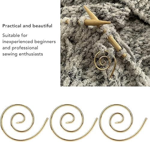 Miniatura 5 de 3 agujas de tejer de cable en espiral, aguja de cable en espiral, hilo circular, costura, tejer, doblar, tapiz, herramientas de tejer, herramienta