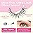 BEPHOLAN False Eyelashes With Tweezers- Ultra-thin False Lashes10 Pairs Eyelashes Pack Natural look Lash Strips Lightweight Lashes with Soft Clear Band(CCS117)