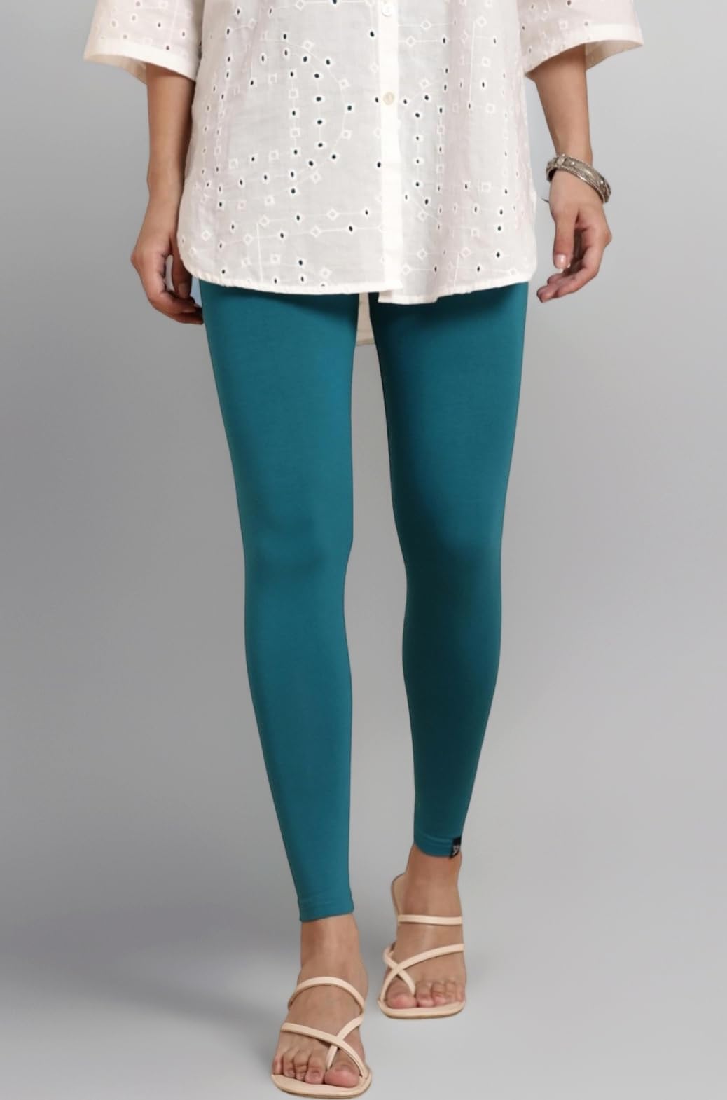 TWIN BIRDS Tailored Cut & Classic Fit Stretchable Viscose Elasthane Fabric Ankle Length Leggings for Women