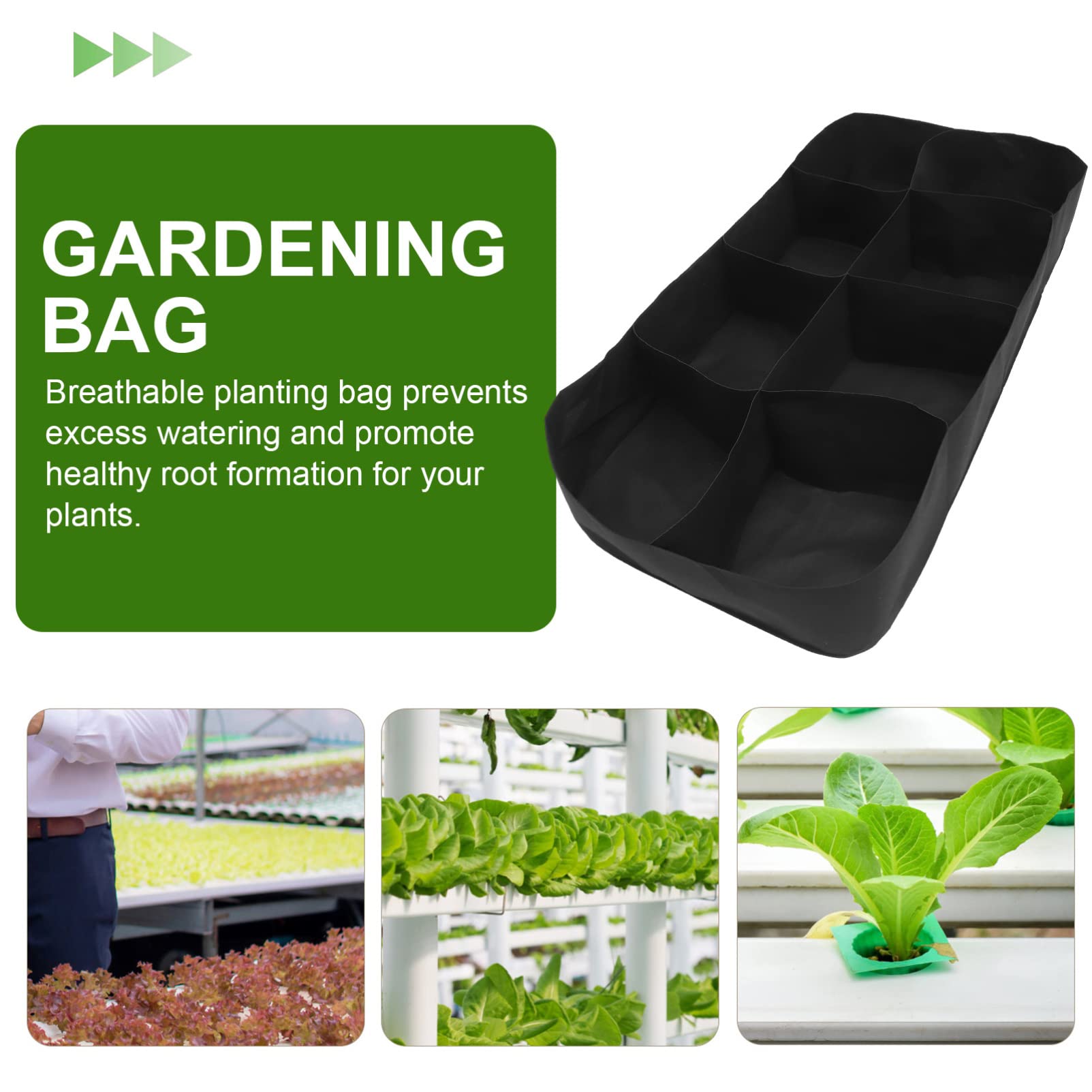 Rechteckiger Pflanzbeutel für Gemüse und Obst Atmungsaktive Pflanztasche Vlies für Gartenarbeit für Tomaten Kartoffeln und Mehrzweck Pflanzbehälter für Drinnen und Draußen