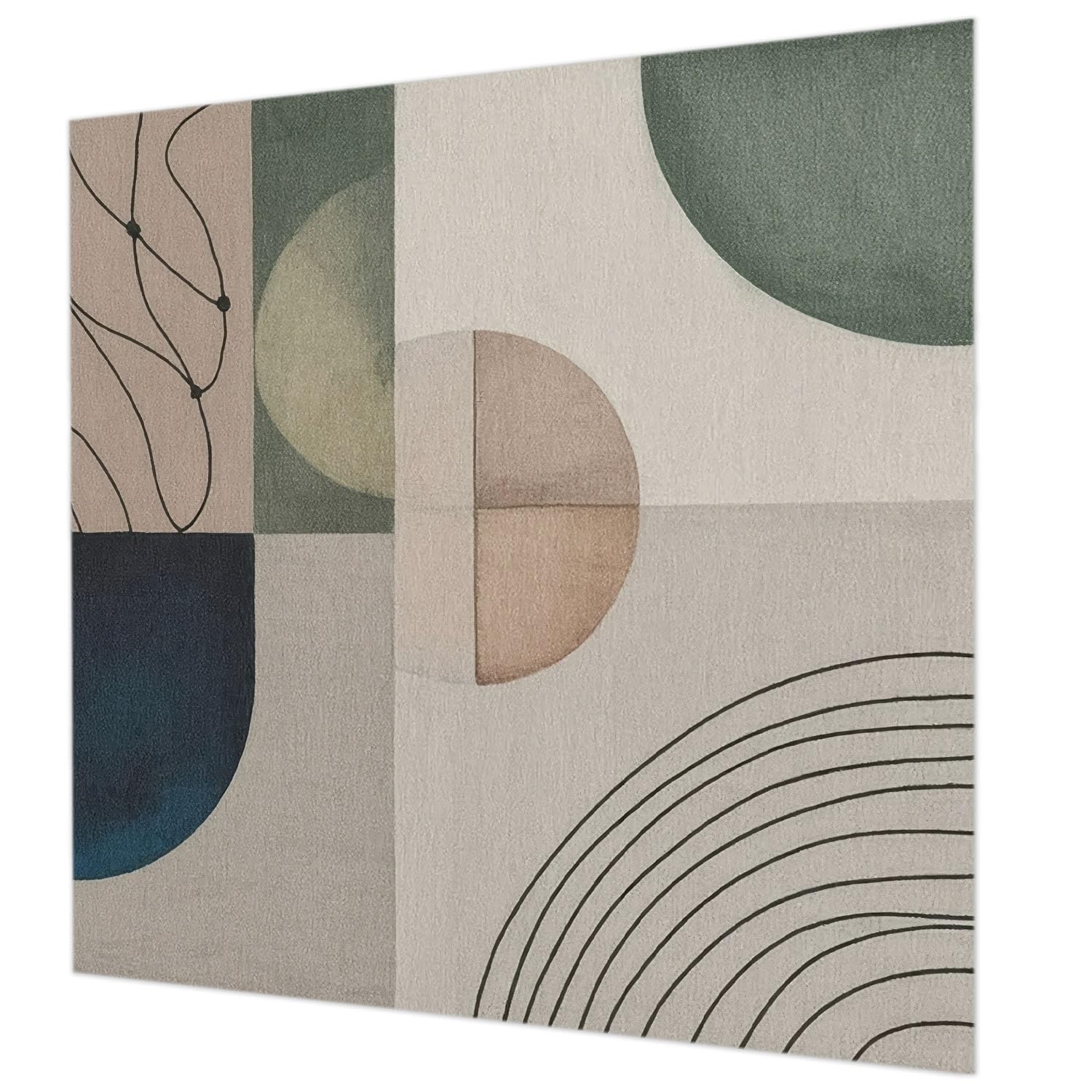 Impression de haute qualité pour ce papier peint géométrique 250x250