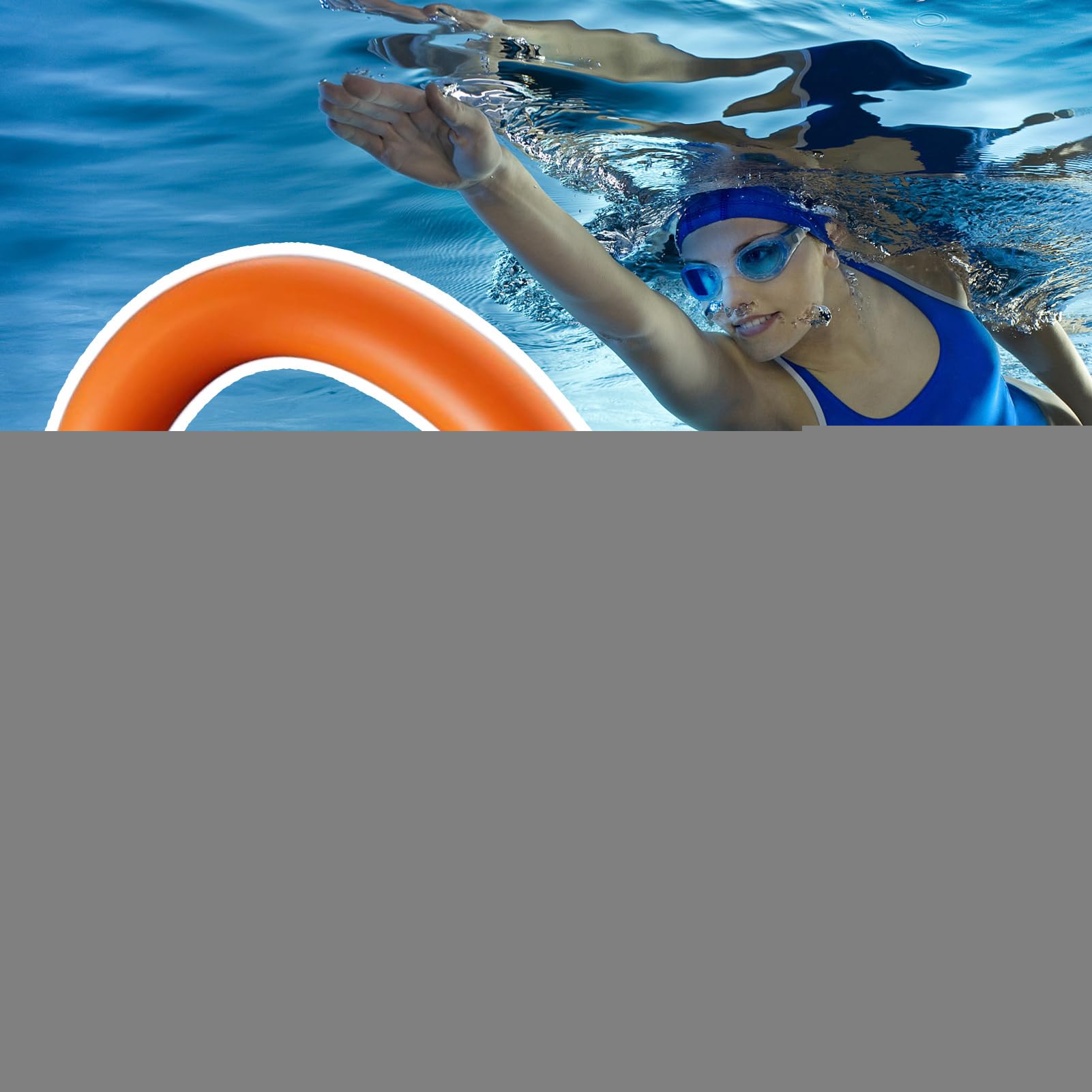 Pływak basenowy do pływania, dobrze widoczny trener pływacki, pas do pływania, dla początkujących, miłośników sportu, entuzjastów fitnessu, mężczyzn, kobiet, jezioro, zbiornik wodny, staw, pływak